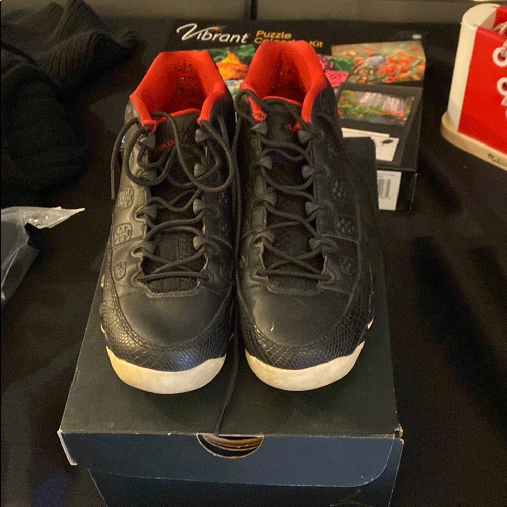 Jordan’s Vibrant Men's Black and Red Athletic Shoes